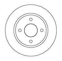 NF PARTS stabdžių diskas NF1699130